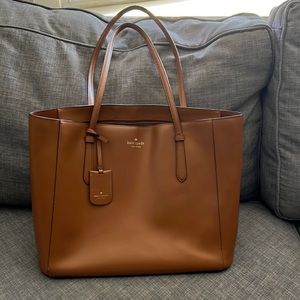 KATE SPADE - Brown Leather Work Tote